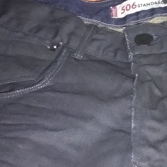 Original Levi's 506 standard Jeans solid 🖤 black Jeans - Picture 14 of 16